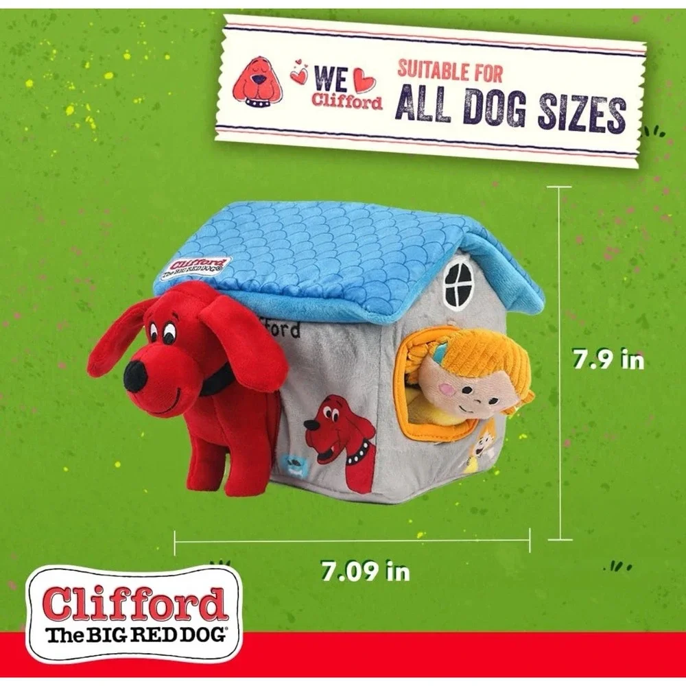 Clifford® Cozy House Puzzle Toys for Dogs | Hide and Seek Mentally Stimulatin...